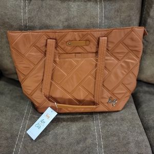 Lug Skyliner tote bag in copper brown NWT!